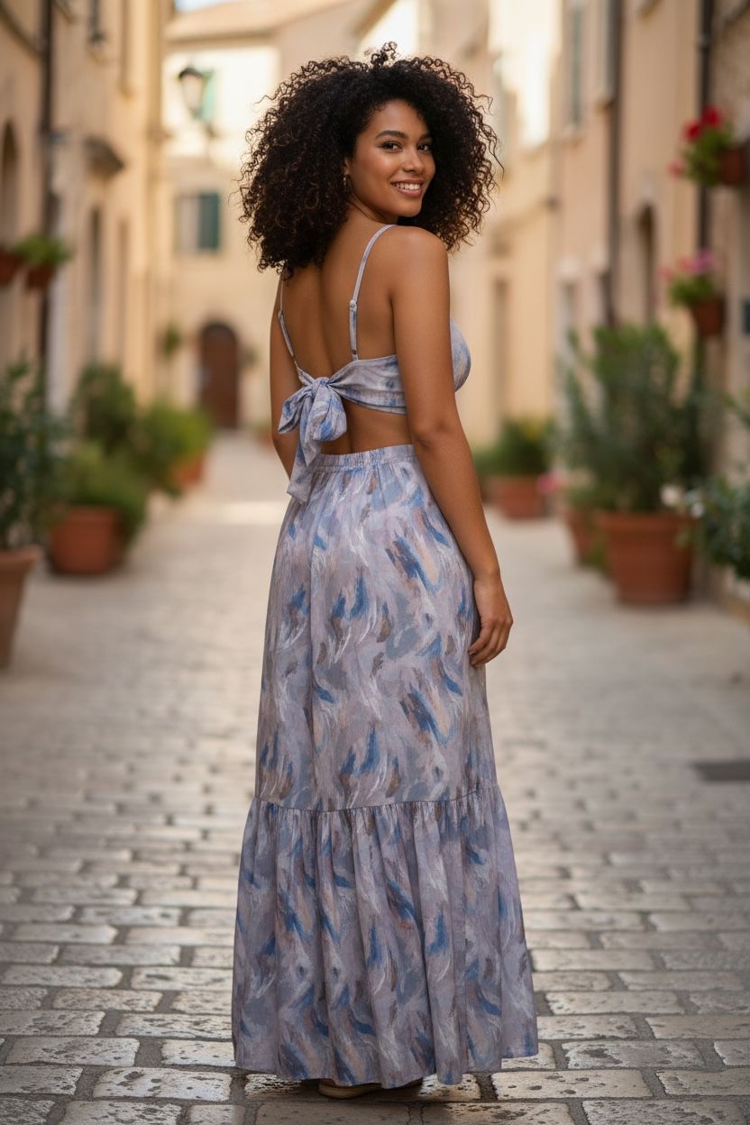 Robe sexy dos ouvert